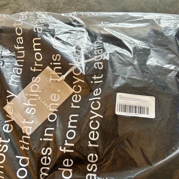 Everlane black oversized crewneck fleece sweater sweatshirt size XS new - Picture 3 of 4